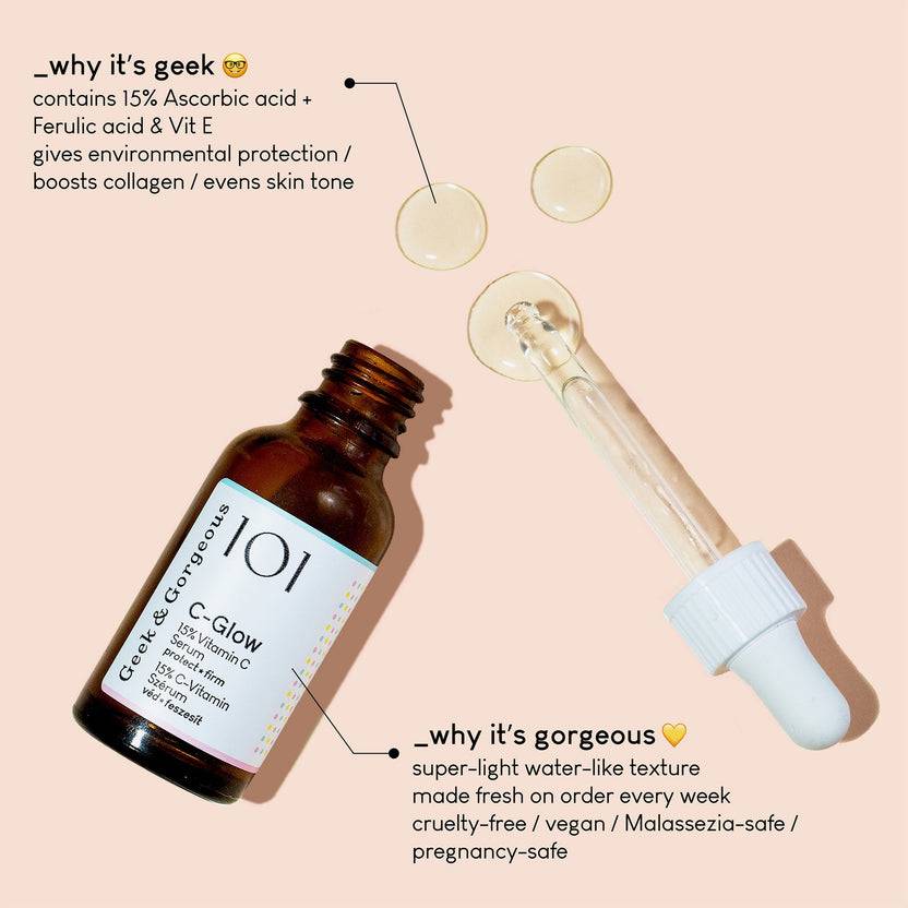 ﻿Geek & Gorgeous C-Glow (30ml) Kauf eins, bekomm eins gratis