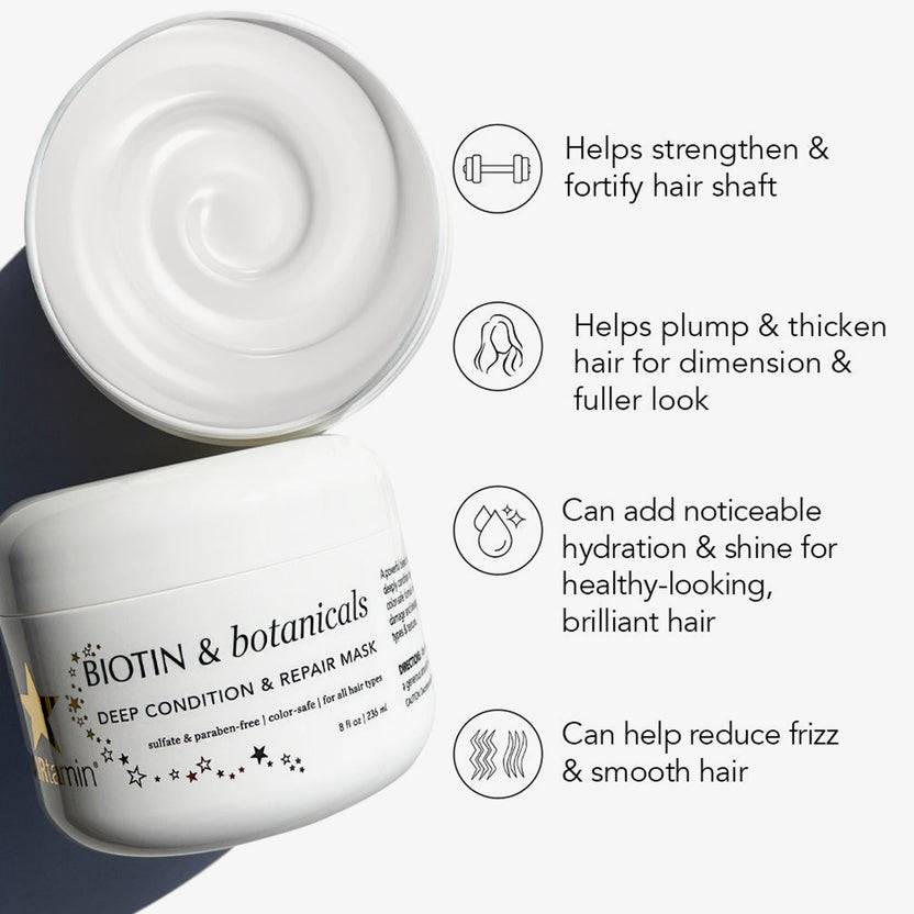 HAIRtamin Biotin & Botanicals Deep Condition & Repair Hair Mask (236ml) 2025