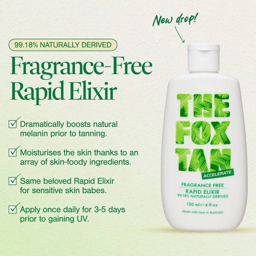 The Fox Tan Fragrance Free Rapid Tanning Elixir (120ml) Günstiger Verkauf