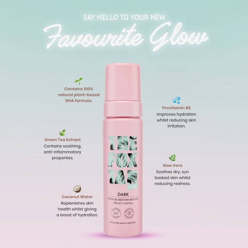 The Fox Tan Dark Tropical Self-Tan Mousse (200ml) Letzter Tag