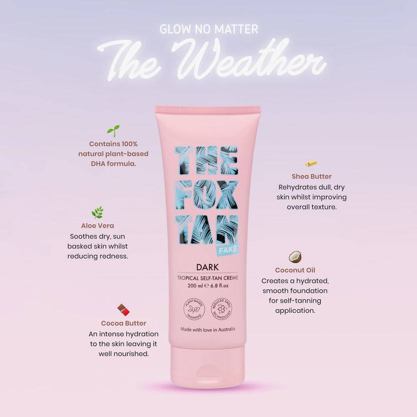 The Fox Tan Dark Tropical Self-Tan Creme (200ml) Bis zu 50% Rabatt