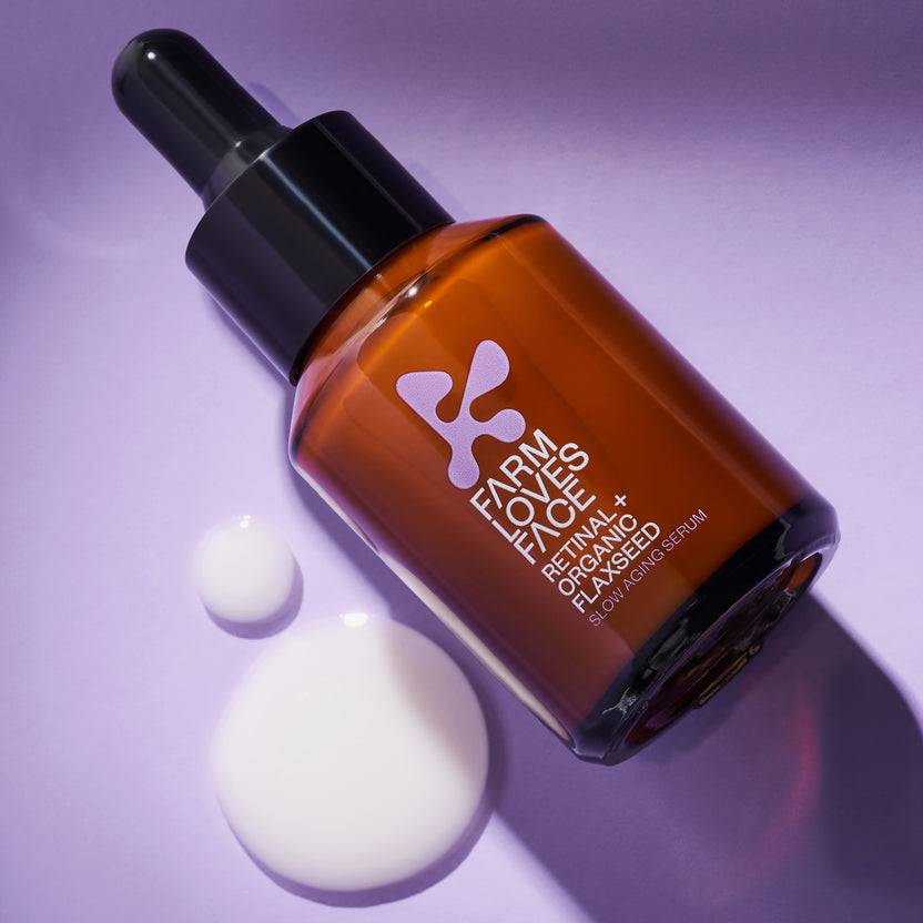 Farm Loves Face Retinal + Organic Flaxseed Slow Aging Serum (28ml) Begrenzt auf 3 Tage