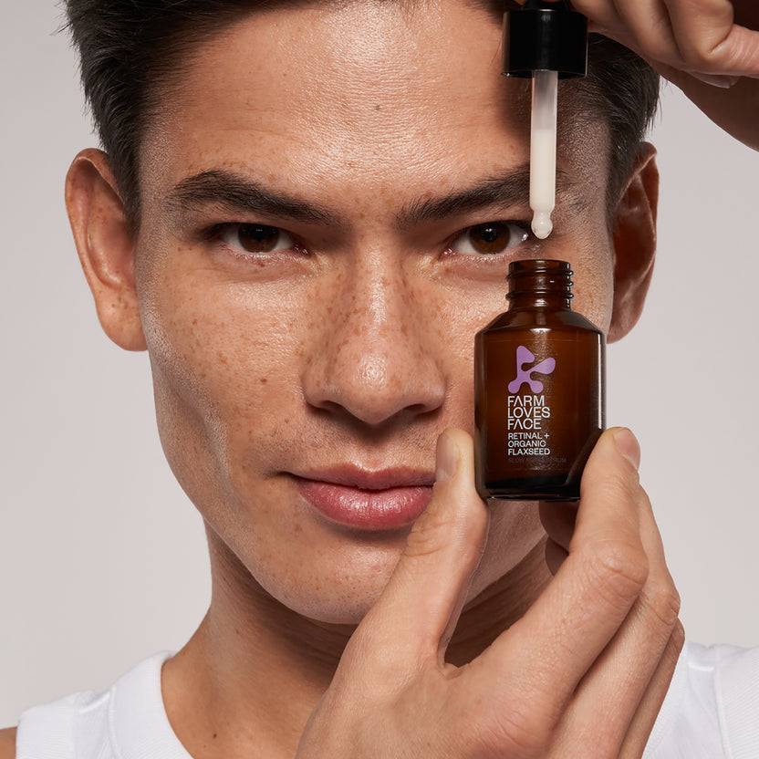 Farm Loves Face Retinal + Organic Flaxseed Slow Aging Serum (28ml) Begrenzt auf 3 Tage
