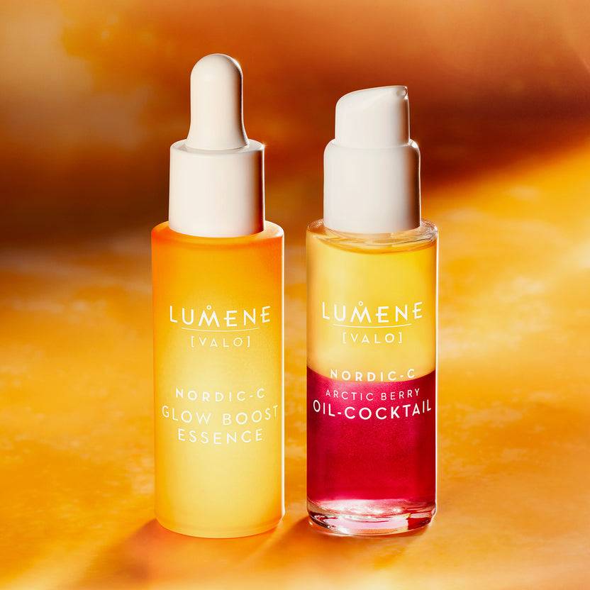 Lumene NORDIC-C [VALO] Essence + Oil-Cocktail Duo Set (60ml) Schlussverkauf