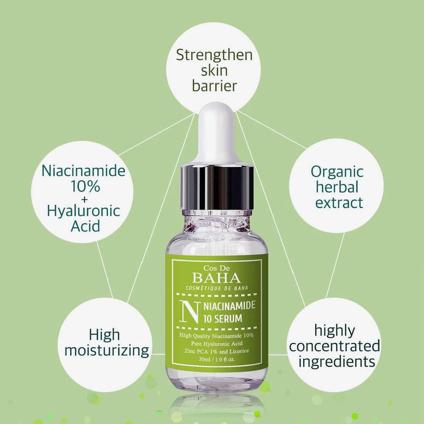 Cos de Baha Niacinamide Serum 30ml (N) (30ml) Letzte 3 Tage