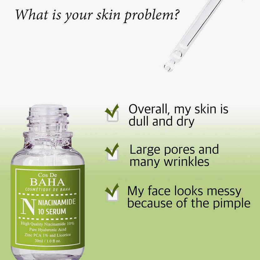 Cos de Baha Niacinamide Serum 30ml (N) (30ml) Letzte 3 Tage