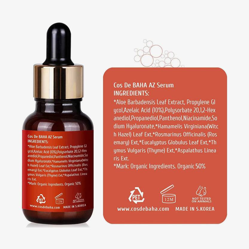 Cos de Baha Azelaic Acid 10% Serum 30ml (AZ) (30ml) Letzter Tag