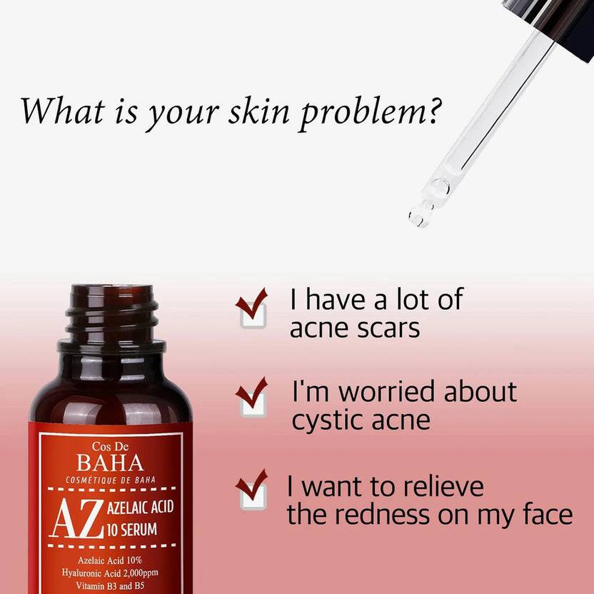Cos de Baha Azelaic Acid 10% Serum 30ml (AZ) (30ml) Letzter Tag