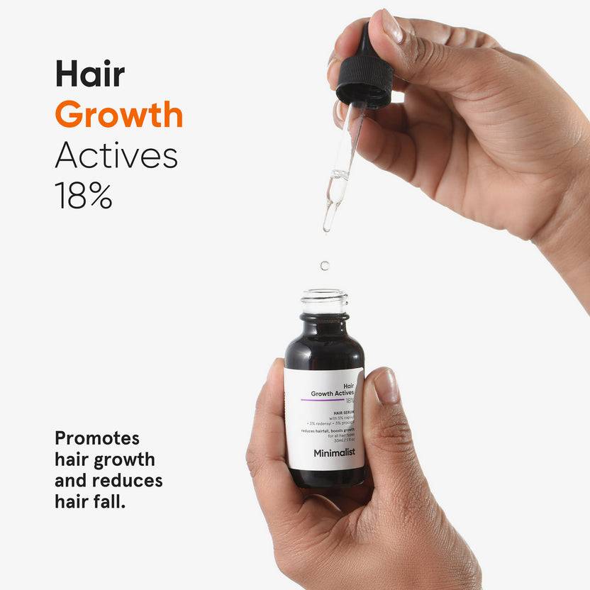 Minimalist Hair Growth Actives 18% Hair Serum (30ml) Fabrikladen