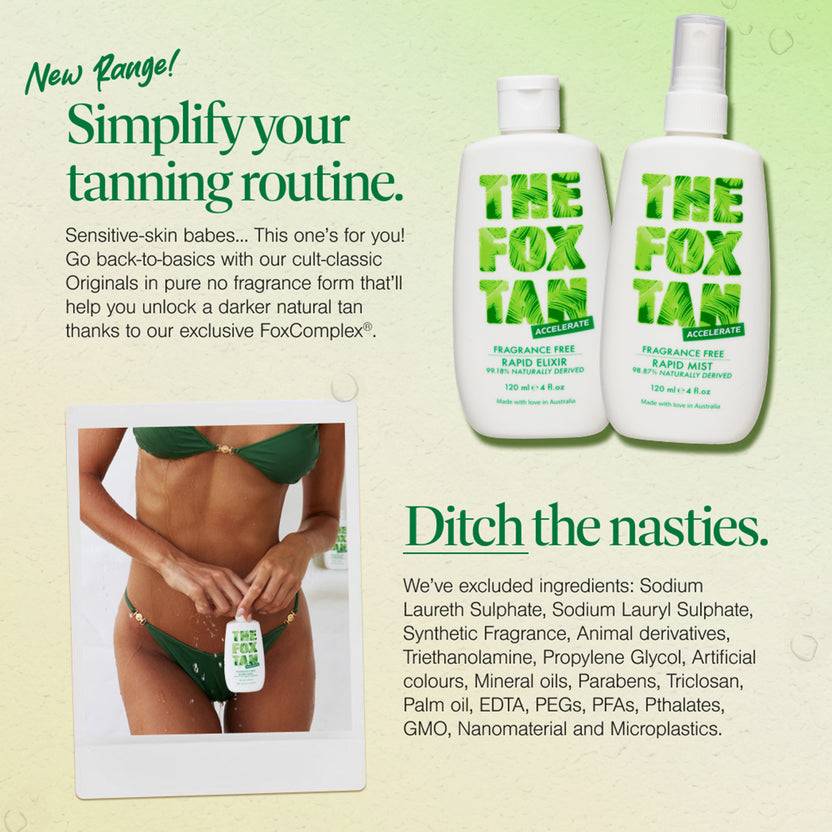 The Fox Tan Fragrance Free Originals Bundle (240ml) Kauf eins, bekomm eins gratis