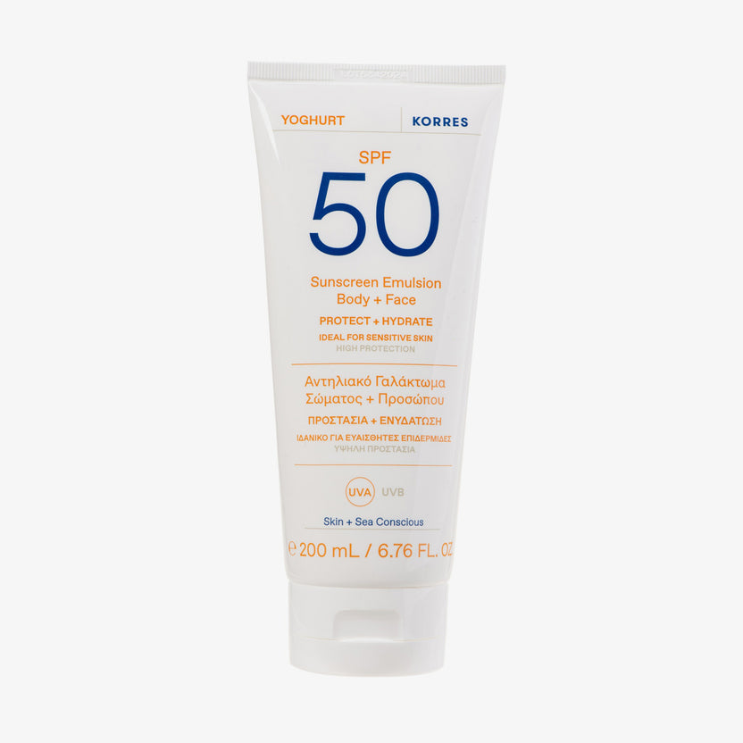 KORRES Yoghurt Sonnenschutz-Emulsion für Körper und Gesicht (200ml) Neueste Stile