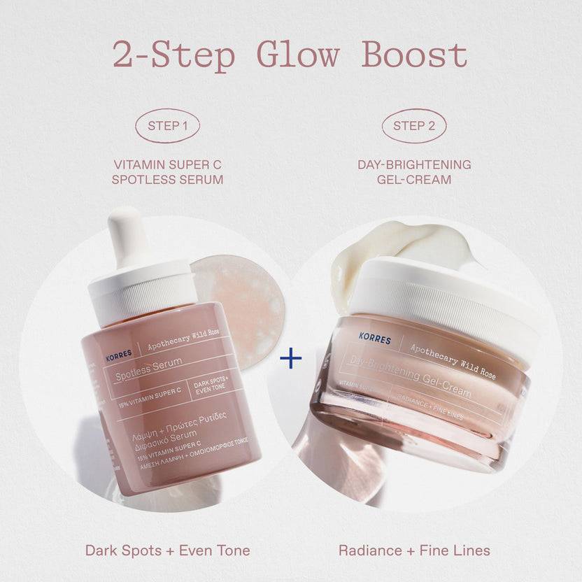 KORRES Apothecary Wild Rose 2-Step Glow Boost (55ml) Vierteljährliche Förderung