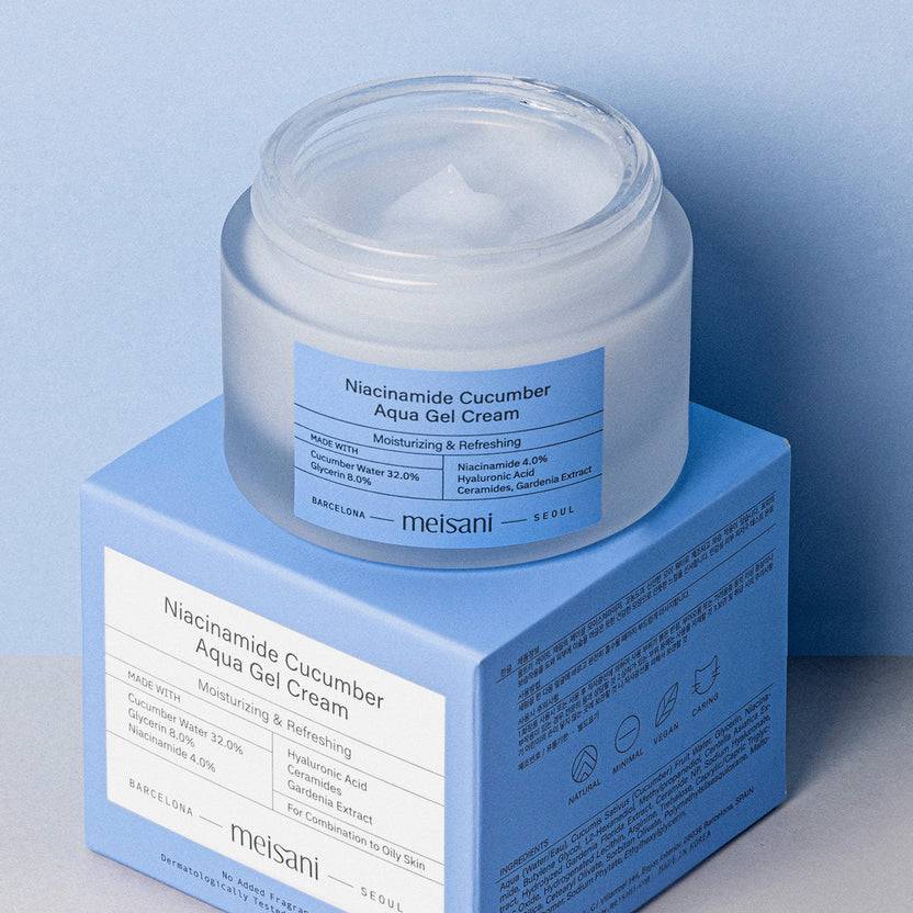 meisani Niacinamide Cucumber Aqua Gel Cream (50ml) 50% Rabatt für begrenzte Zeit
