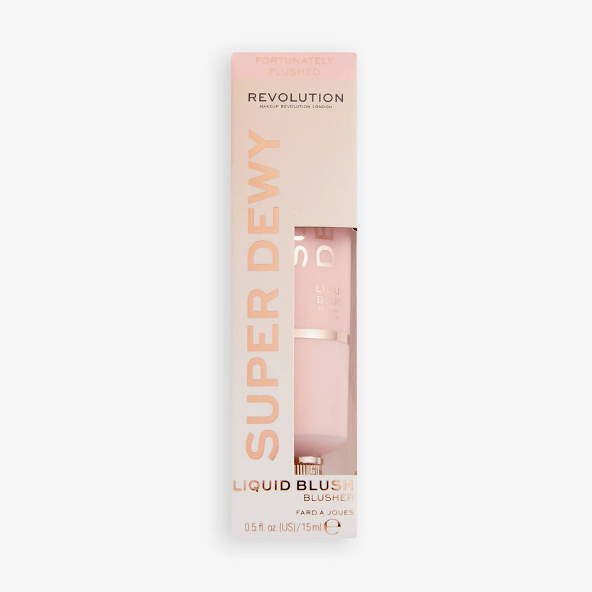 Revolution Makeup Superdewy Liquid Blush Fortunately Flushed (15ml) Riesige Ersparnisse