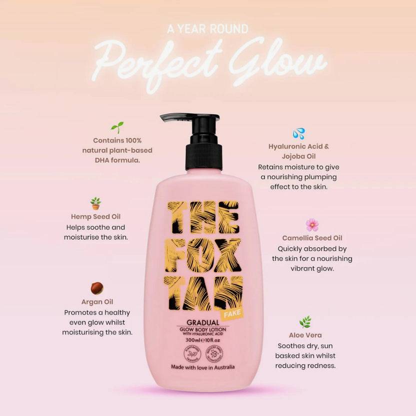 The Fox Tan Gradual Glow Body Lotion (300ml) Zeitbegrenzte Promotion