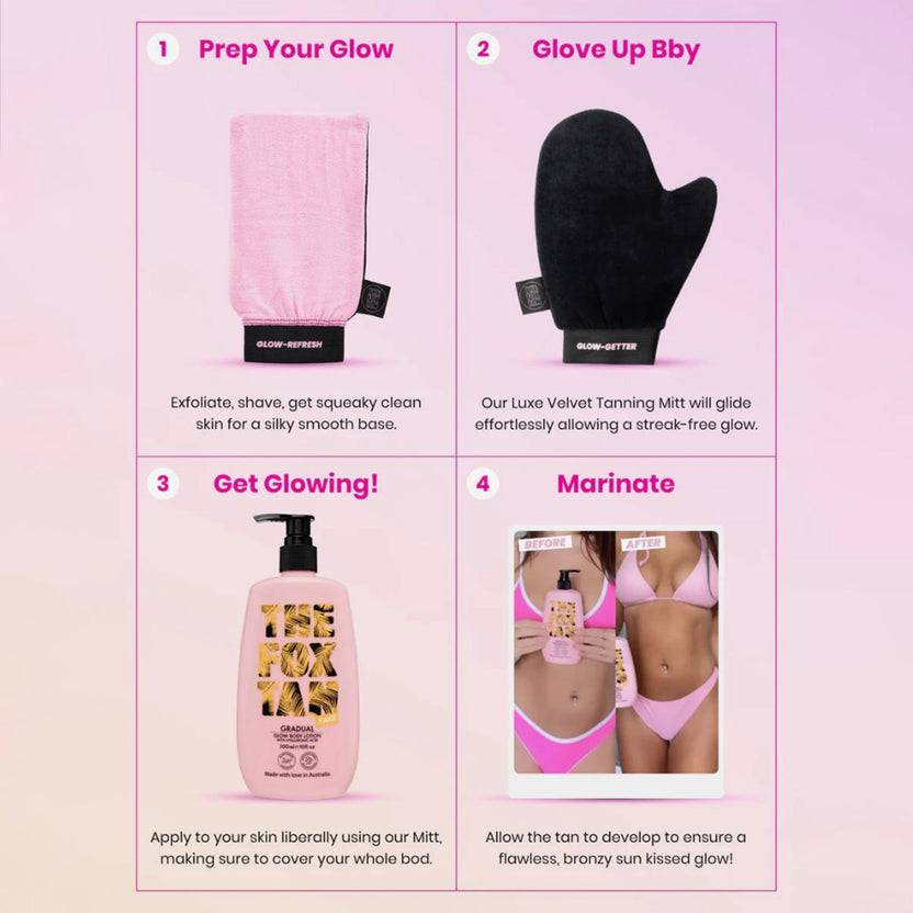 The Fox Tan Gradual Glow Body Lotion (300ml) Zeitbegrenzte Promotion