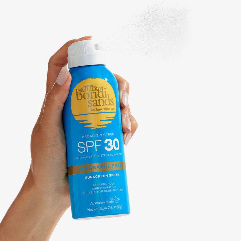 Bondi Sands SPF 30 Aerosol Mist Spray Fragrance Free (160g) Bis zu 50% Rabatt