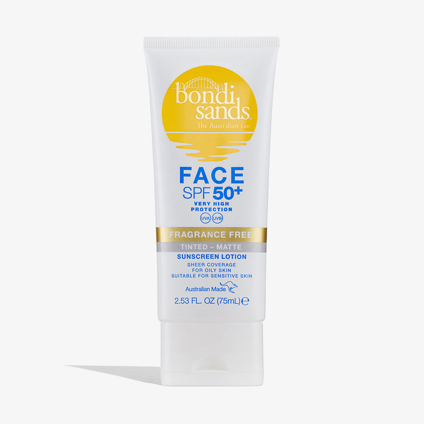 Bondi Sands SPF 50+ Fragrance Free Matte Tinted Face Lotion (50ml) Jubiläumsangebot
