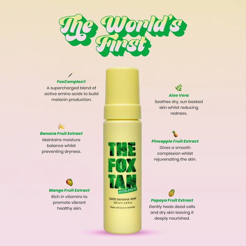 The Fox Tan Rapid Banana Whip (200ml) Kauf eins, bekomm eins gratis