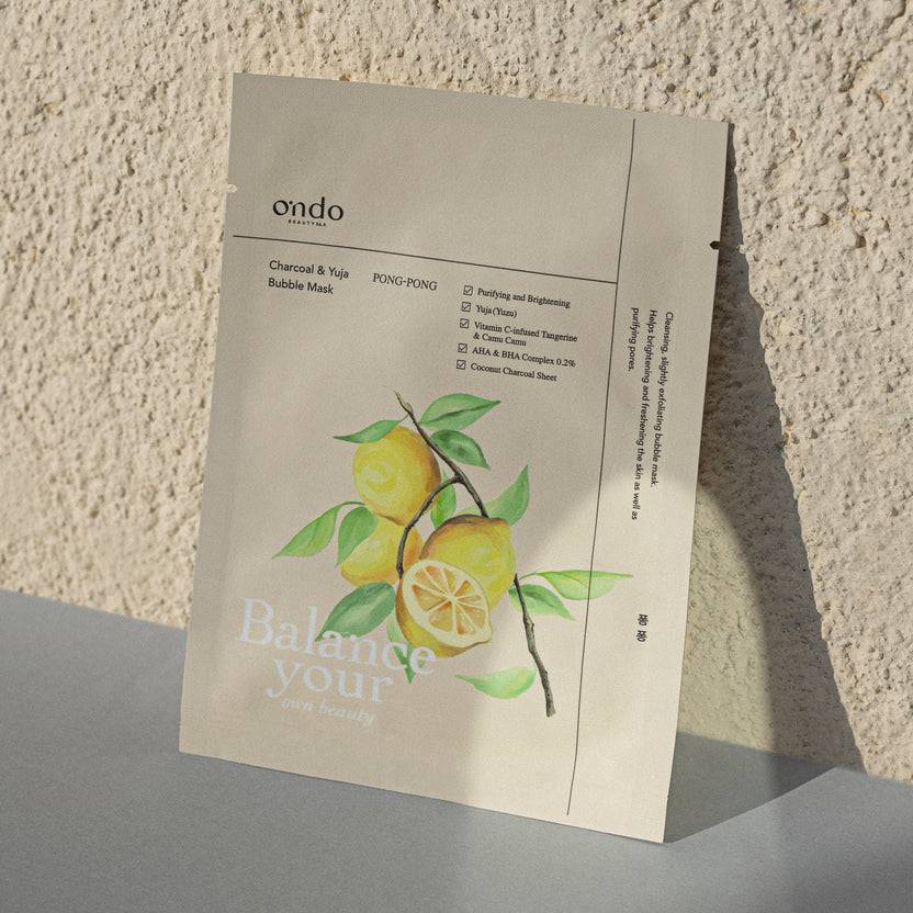 ondo Beauty 36.5 Charcoal & Yuja Bubble Mask Pong-Pong (25ml) Bis zu 65% Rabatt