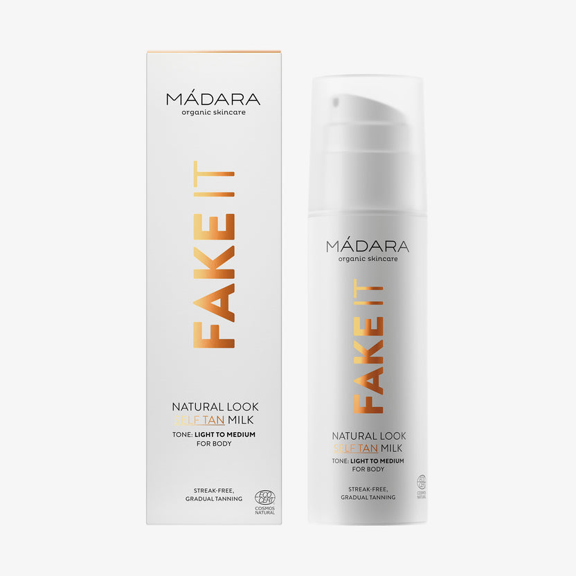 MÁDARA Cosmetics Fake It Natural Look Self Tan Milk (150ml) Super Rabatt