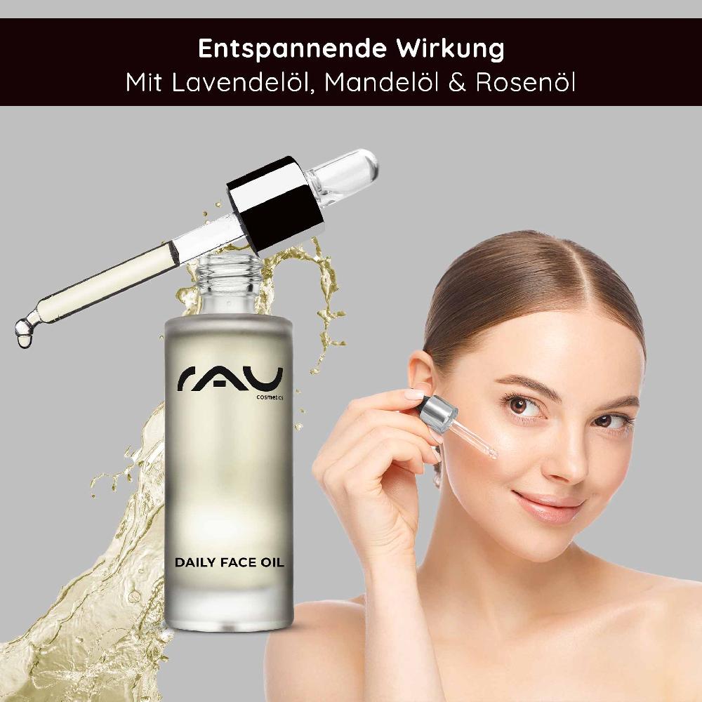 Rau Cosmetics Daily Face Oil 30 ml Pflegendes Gesichts-Öl für die Nacht mit Lavendel Sonderangebote