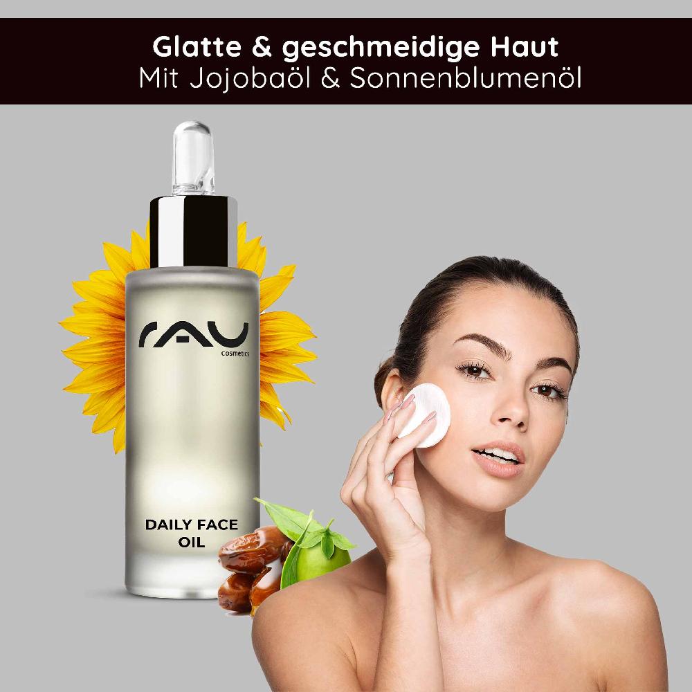 Rau Cosmetics Daily Face Oil 30 ml Pflegendes Gesichts-Öl für die Nacht mit Lavendel Sonderangebote