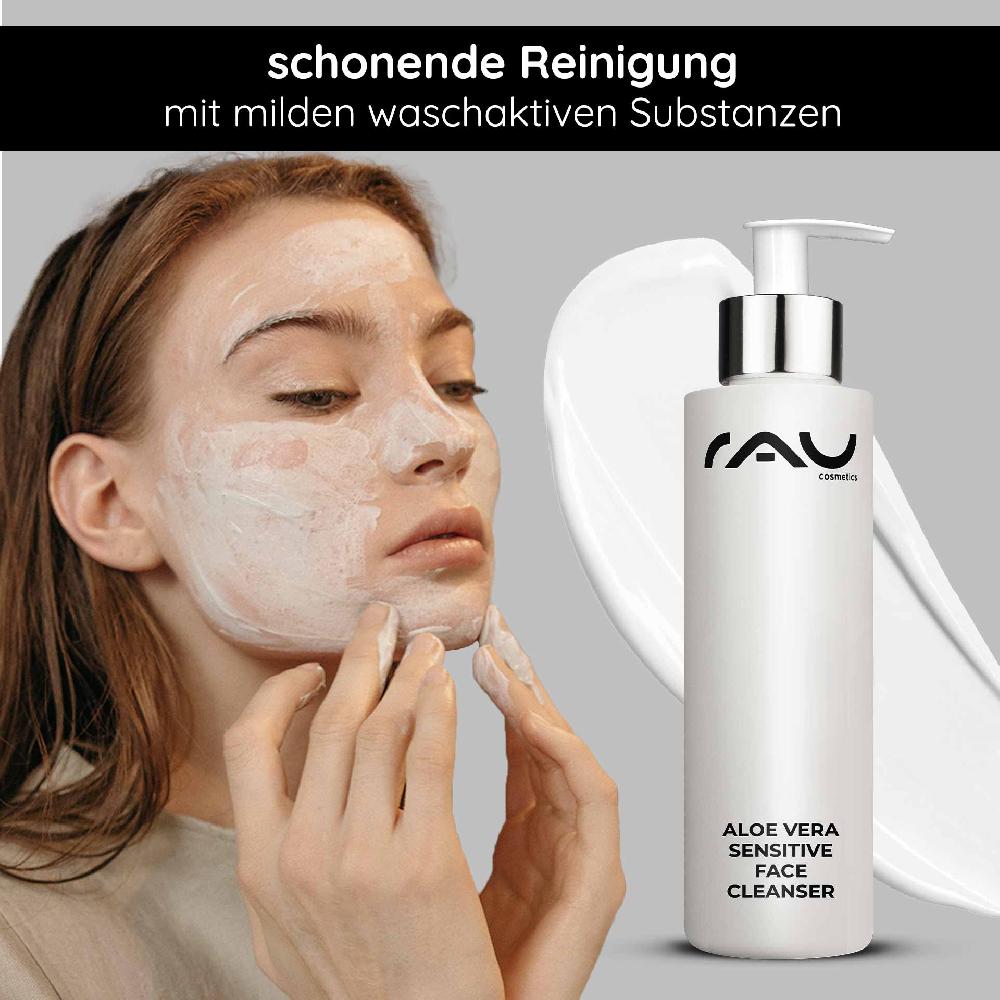 Rau Cosmetics Aloe Vera Sensitive Face Cleanser 200 ml Reiniger Tiefpreis