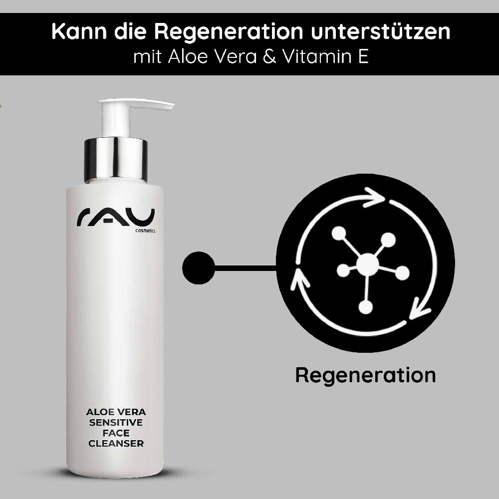 Rau Cosmetics Aloe Vera Sensitive Face Cleanser 200 ml Reiniger Tiefpreis