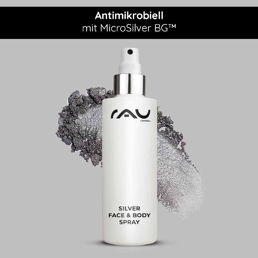 Rau Cosmetics Silver Face & Body Spray 200 ml mit Panthenol & Microsilber Bis zu 50% Rabatt