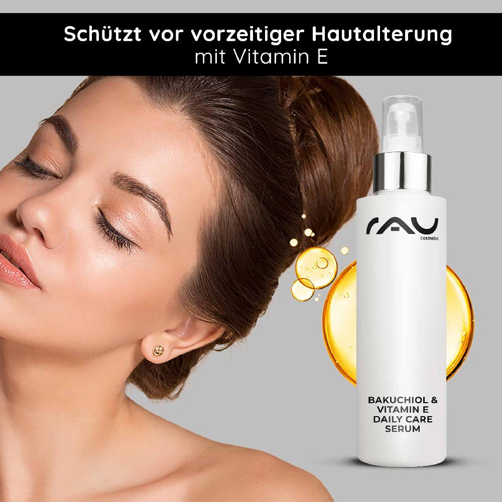 Rau Cosmetics Bakuchiol & Vitamin E Daily Care Serum 100 ml Anti-Aging Kostenloser Versand international
