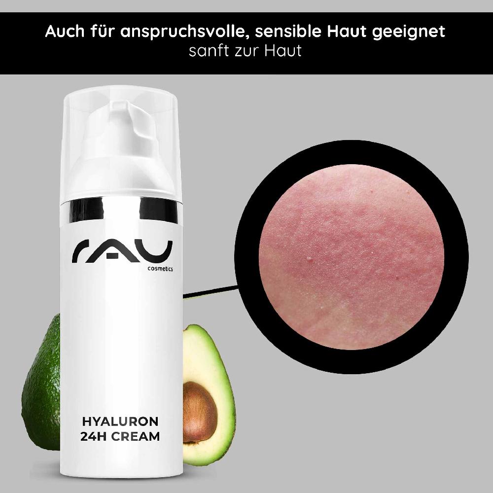 Rau Cosmetics Hyaluron 24h Creme 50 ml Hyaluron Pflegecreme Blitzverkäufe