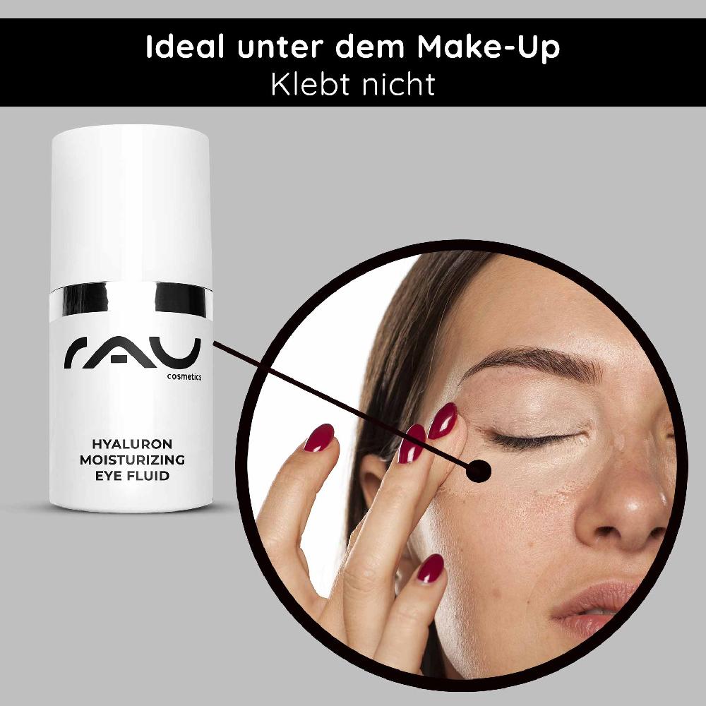 Rau Cosmetics Hyaluron Moisturizing Eye Fluid 15 ml Feuchtigkeitsgel ideal bei trockener Haut Fabrik Onlineshop