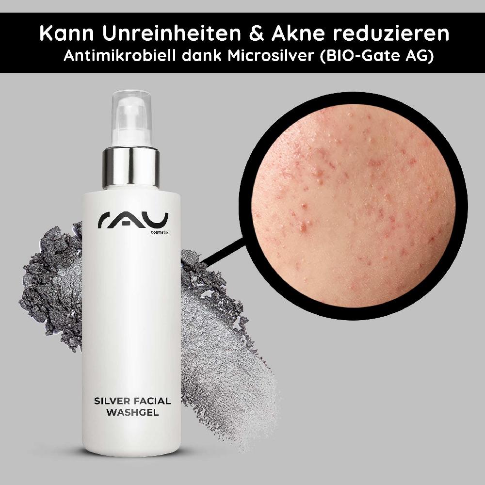 Rau Cosmetics Silver Facial Washgel 200 ml Microsilber Reiniger Osterangebot