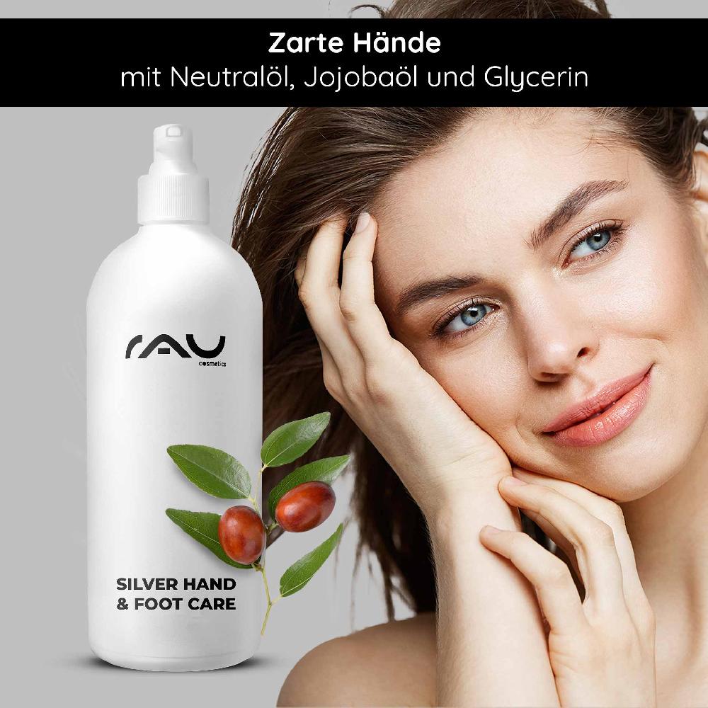 Rau Cosmetics Silver Hand & Foot Care 500 ml für Hand- & Fußcreme Muttertagsangebot