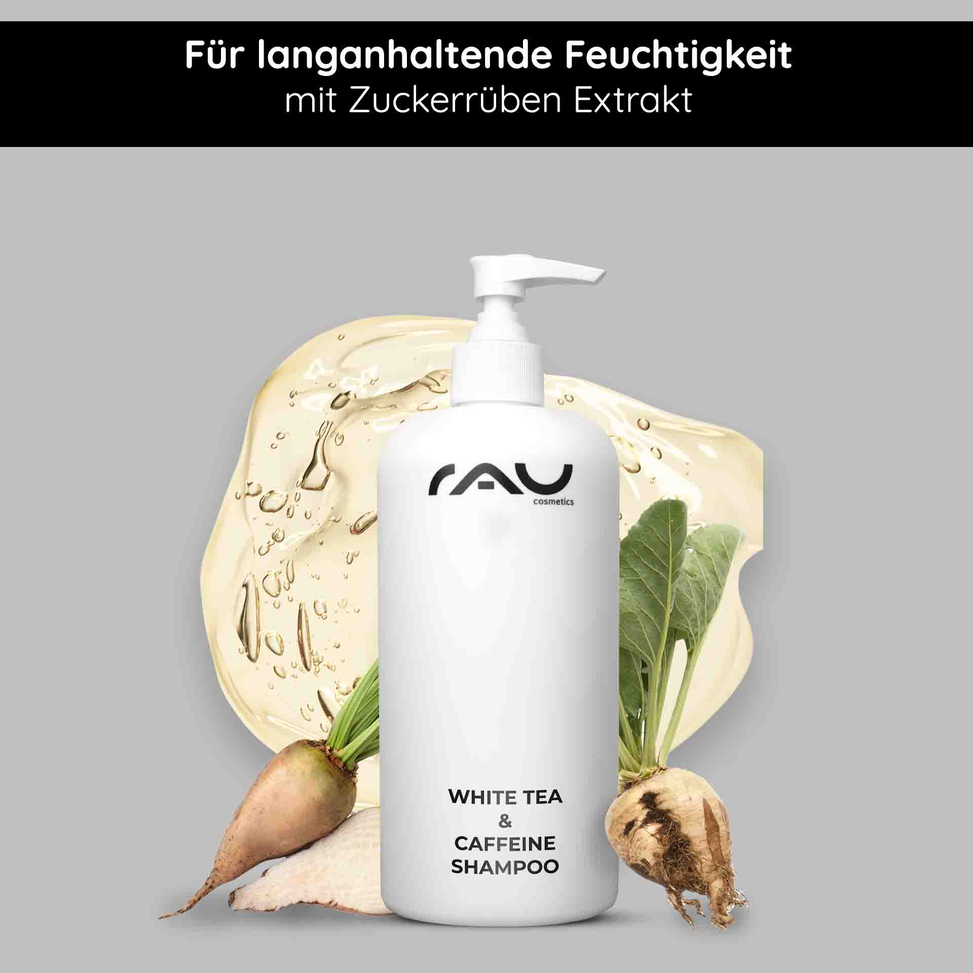 Rau Cosmetics White Tea & Caffeine Hair Shampoo 500 ml Lagerräumung