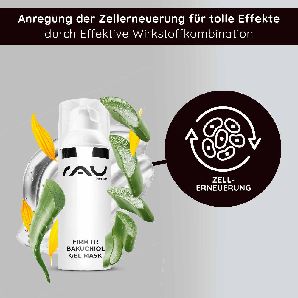 Rau Cosmetics Firm it Bakuchiol Gel Mask 50 ml Anti-Aging Gelmaske Große Rabatte