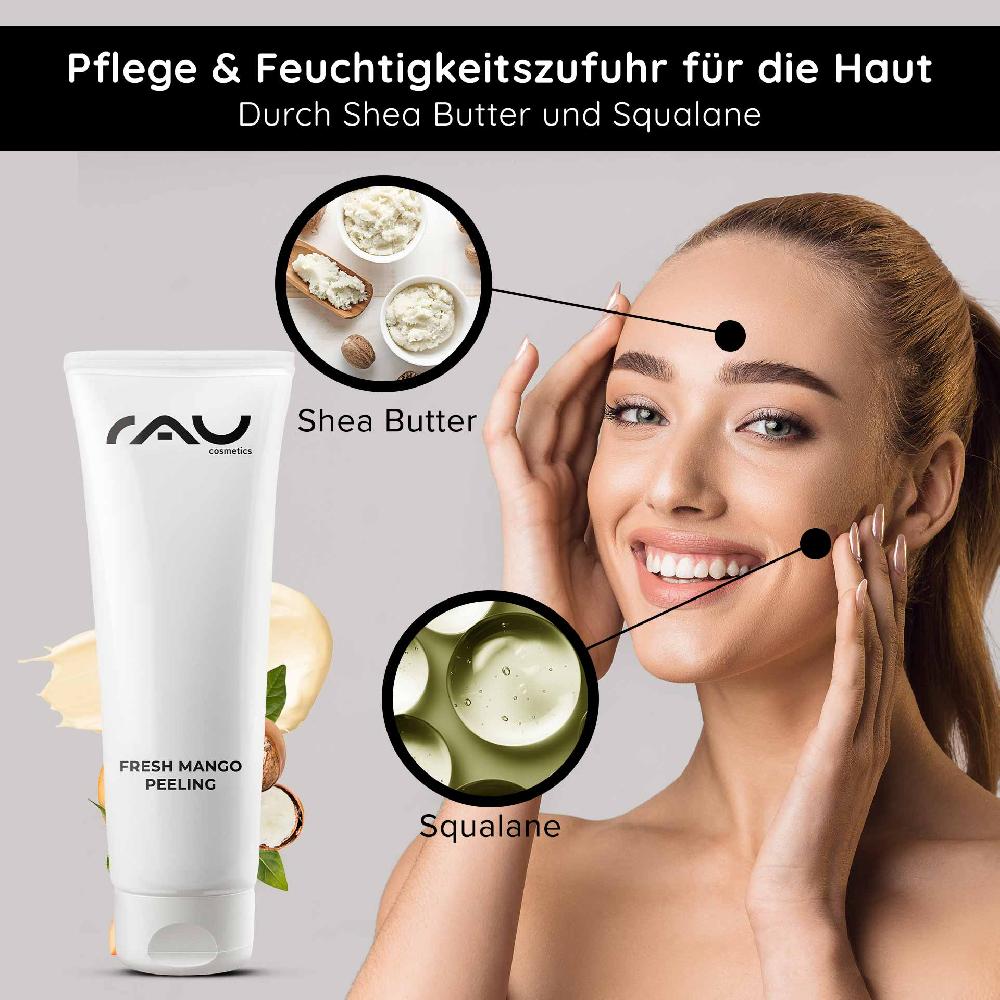 Rau Cosmetics Fresh Mango Peeling 75 ml Enzymepeeling mit Mangoduft für feine Poren Letzte 3 Tage