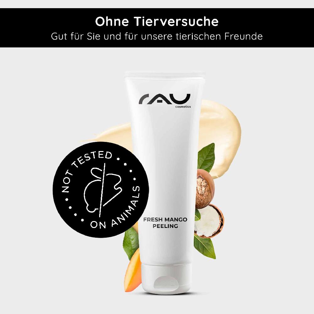 Rau Cosmetics Fresh Mango Peeling 75 ml Enzymepeeling mit Mangoduft für feine Poren Letzte 3 Tage