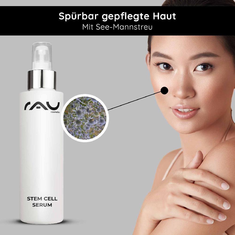 Rau Cosmetics Stem Cell Serum 100 ml Anti-Aging Stammzellen Serum für reife & trockene Haut Neueste Stile