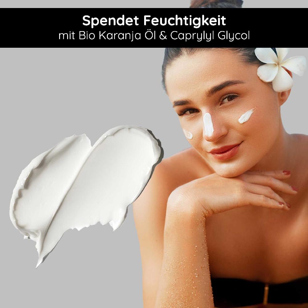 Rau Cosmetics Sunscreen SPF 50 with Bio-Karanja Öl 75 ml - Sonnenschutz Letzte 2 Tage