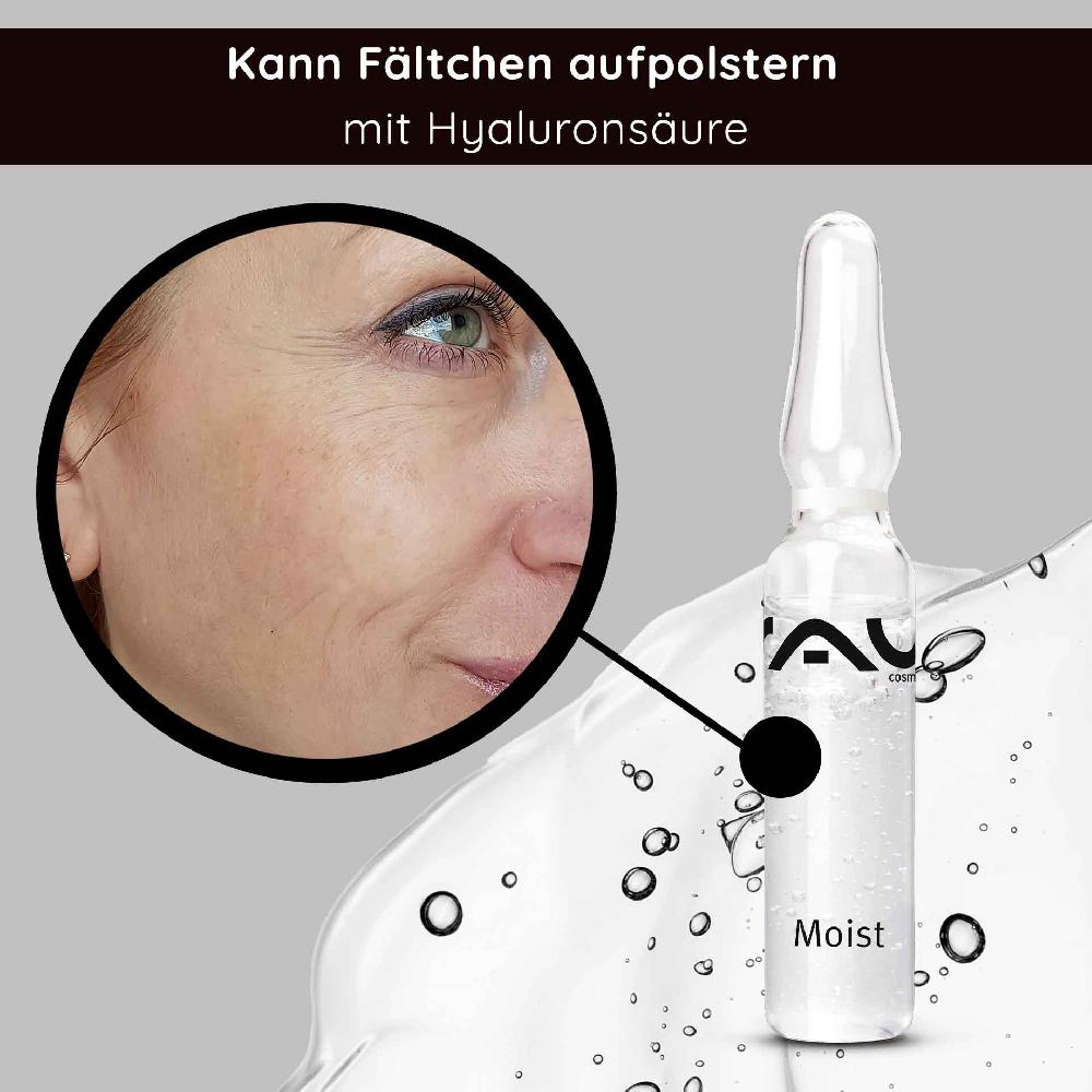 Rau Cosmetics Moist Ampullen 10x2 ml mit Hydrolite & Hyaluron Vierteljährliche Förderung