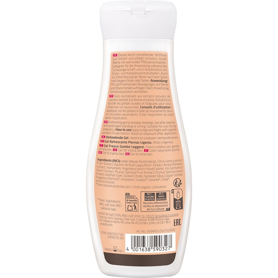 Schwangerschaftspflege Leichte Beine Frische Gel von Weleda Saisonschlussverkauf