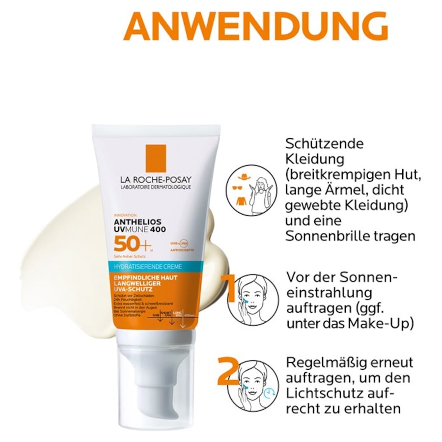 La Roche Posay Anthelios Hydratisie Cream UVMune LSF 50+ Letzte 3 Tage