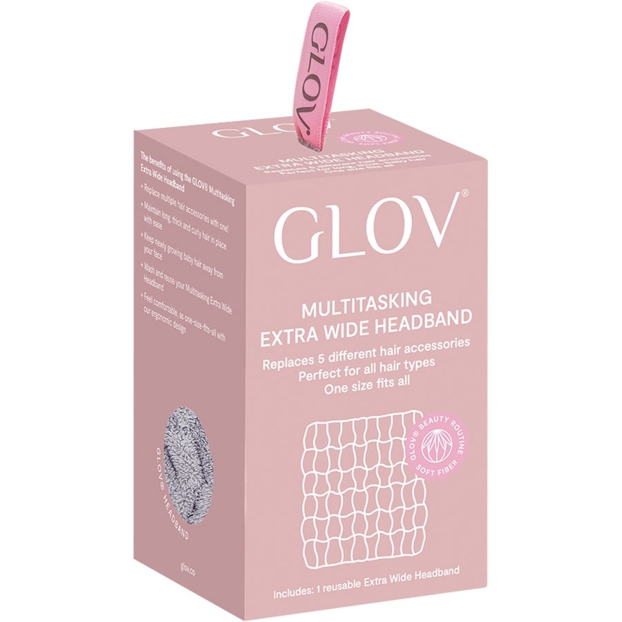 Multitasking Extra Wide Haarband Grey von GLOV Begrenzt auf 3 Tage