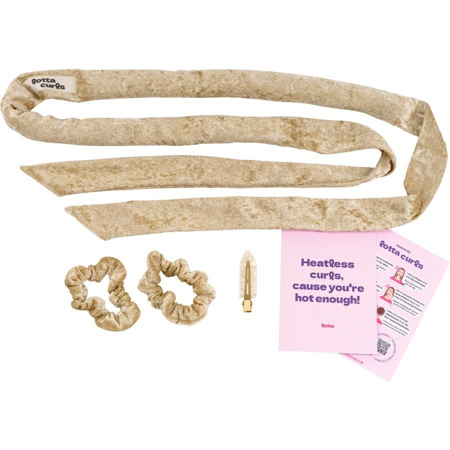 Original Velvet Lockenband Shiny Beige von Lotta Curls ❤️ Online kaufen Im Verkauf