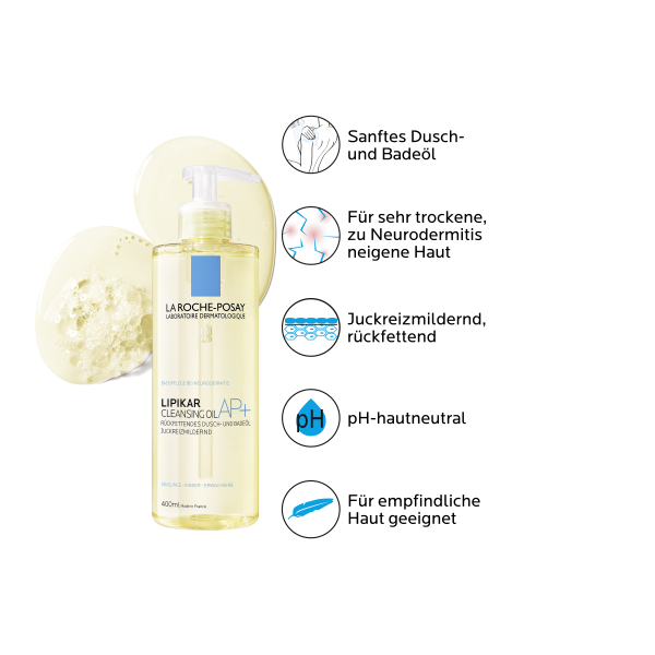 bodyguardapotheke LA ROCHE-POSAY Lipikar Dusch- und Badeöl AP+ 50% Rabatt mit kostenlosem Versand