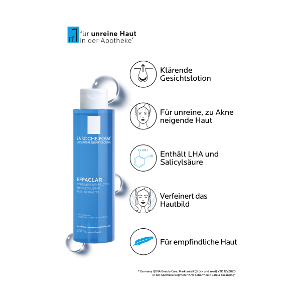 bodyguardapotheke LA ROCHE-POSAY Effaclar porenverfeinernde und klärende Gesichtslotion Meist gekauft