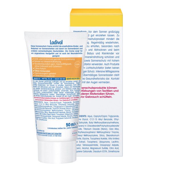 bodyguardapotheke LADIVAL Kinder Creme LSF 50+ Lagerräumung