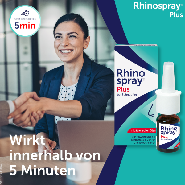 bodyguardapotheke RHINOSPRAY plus bei Schnupfen mit Feindosierer Sonderangebote